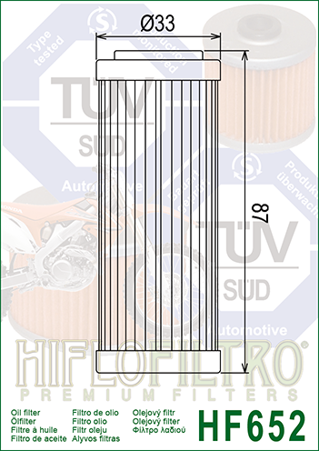Oil Filter 652 - Hiflo