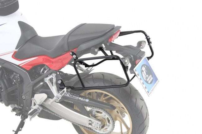 Honda CBR 650F quick release side carrier by Hepco & Becker.
