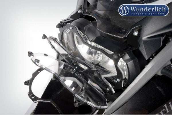 BMW R1200GSA Protection - Headlight Guard Foldable (Lexan Clear).
