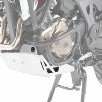 Honda Africa Twin silver engine skid plate for CRF 1000 L, 2016 model.