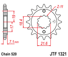 Sprockets Front (1321 - 13) - JT