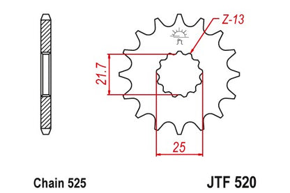 Sprockets Front (520 - 17) - JT