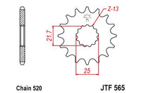 Sprockets Front (565 - 14T) - JT
