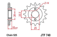 Sprockets Front (740 15T) - JT
