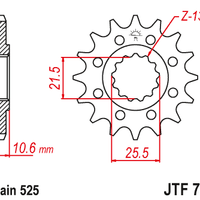 Sprockets Front (781 - 14T) - JT