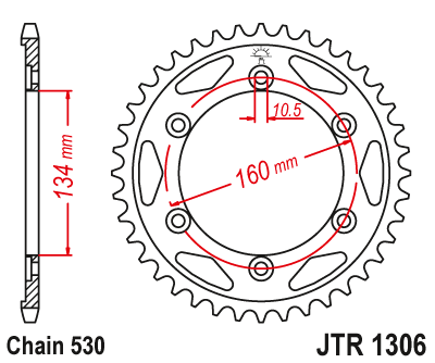 Sprockets Rear (1306 - 42T) - JT
