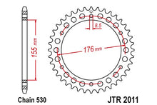 Sprockets Rear (2011 - 43T) - JT