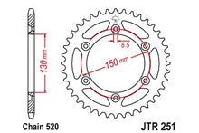 Sprockets Rear (JTR251- 50T) - JT