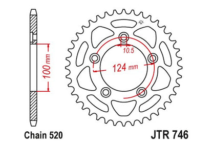 Sprockets Rear (746 - 46T) - JT