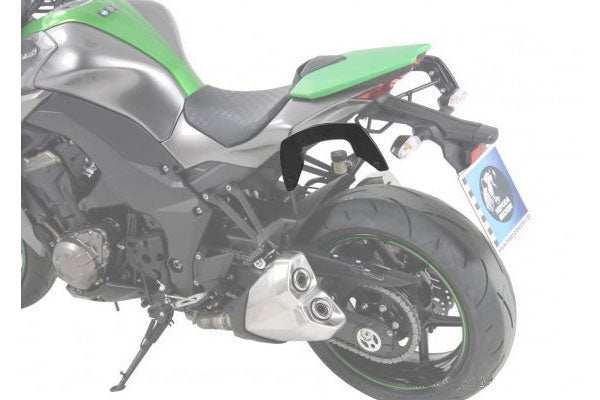 Kawasaki Z 1000 with C-Bow sidecases carrier by Hepco & Becker.
