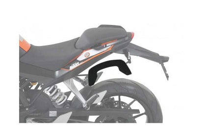 KTM 390 Duke with Hepco Becker C-Bow sidecases carrier, easy installation accessory.