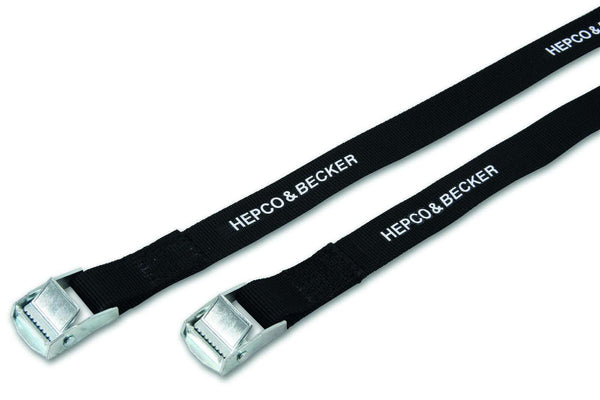 Black 1.8M straps with metal buckle for securing luggage and equipment.