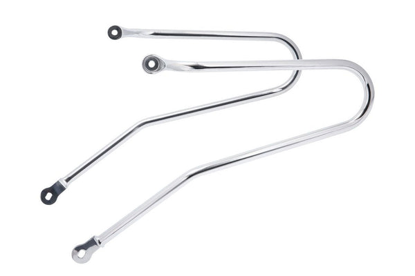Triumph Pannier/Luggage Rails made of stainless steel with mirror polished finish.