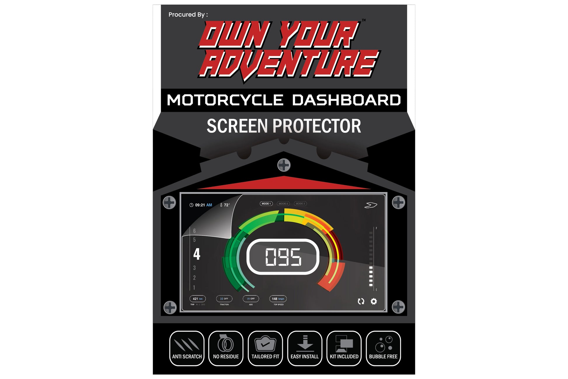 Triumph Street Triple / Tiger 800/  Speed Protection - Screen Protector.