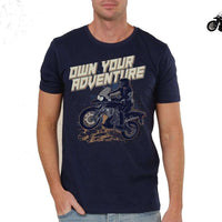Adventure T-Shirts printed -BLUE