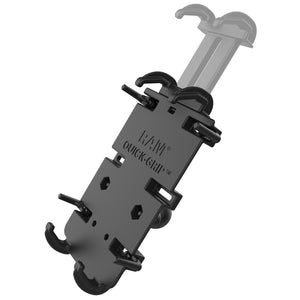 RAM Set - XL Phone Mount with Handlebar U-Bolt Base.