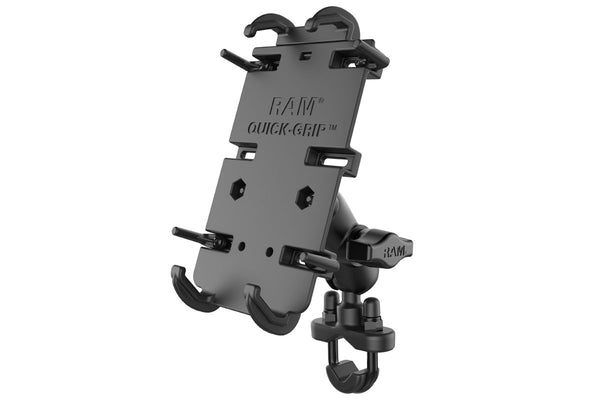 RAM Set - XL Phone Mount with Handlebar U-Bolt Base.