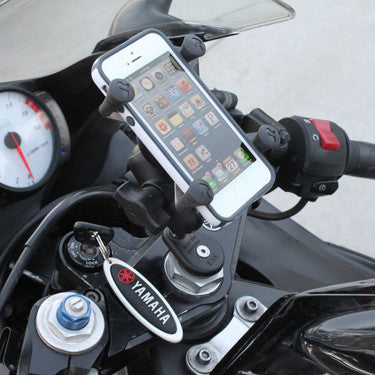 RAM Set - Fork Stem Mount X Grip Phone Cradle (Large).