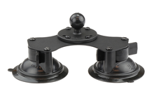 RAM Base Car - Twist-Lock Dual Suction Cup Base with Ball 1".