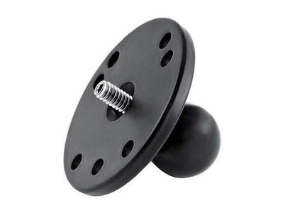 RAM Camera - Threaded Male Post 2.5" Round Base  1" Ball.