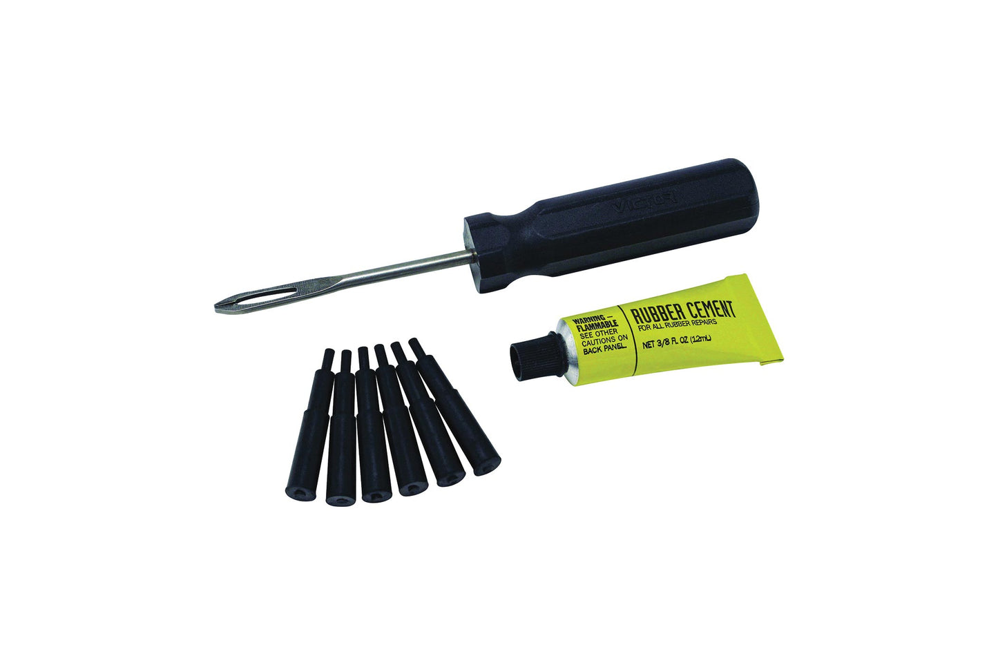Tubeless Tyre Repair Kit (Tool+Plug+Cement)