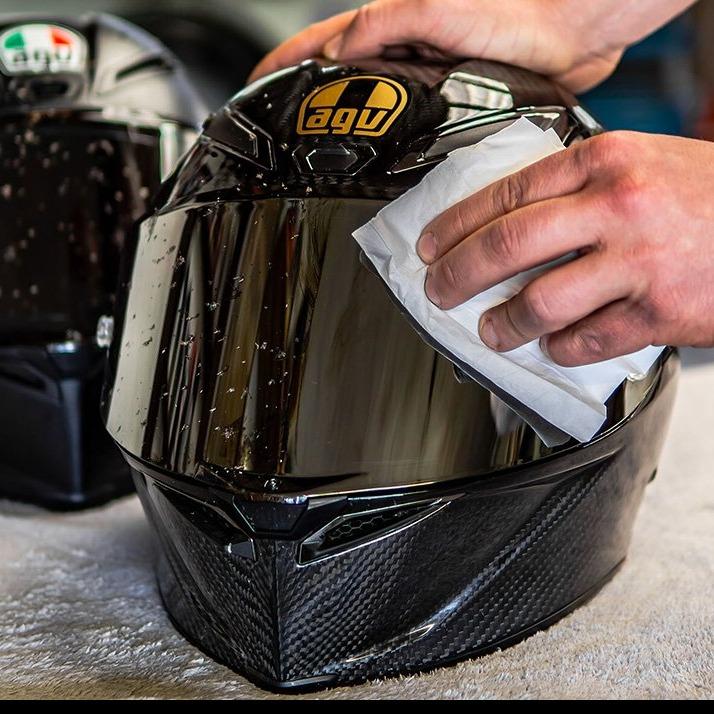 Helmet Maintenance:- Visor and Helmet Cleaner (Pouches)