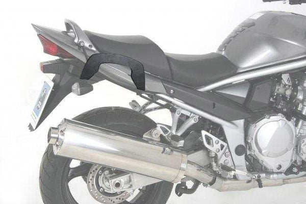 Suzuki GSF 1250S Bandit with Hepco & Becker C-Bow sidecases carrier installed.