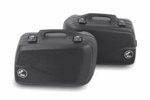 Black HEPCO & BECKER Sidecases 30 Junior, robust polypropylene construction, watertight, 27L capacity, metal locks.