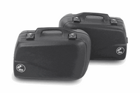 Black Junior series 40L sidecases with sturdy metal locks and watertight design.
