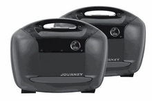 Journey side case-set 40L luggage side boxes with ABS cover, watertight seal, and integrated bumper bar.