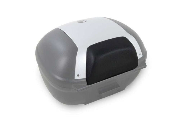 Black Journey Series top case backrest by Hepco & Becker, compatible with models 40, 42, 50, and 52.
