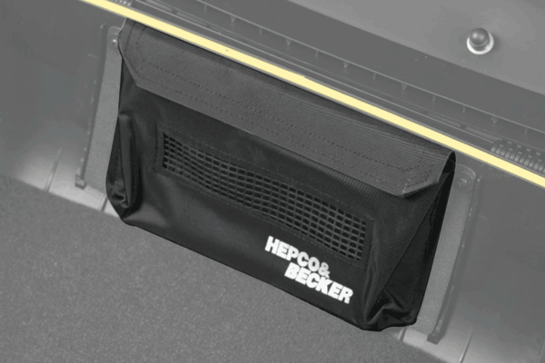 Topcase Document Bag - Orbit, small black document pocket for secure storage.