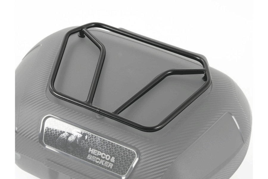 Black Hepco & Becker Topcase Railing for Orbit Top case 54L.