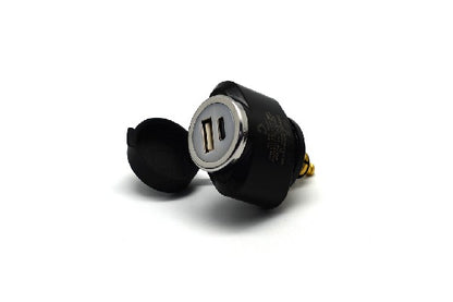 DIN (Hella) to 36W PD USB-C + QC 3.0 (MINI)