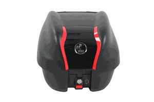 Top case 29L Journey with universal base plate for scooters and bikes.