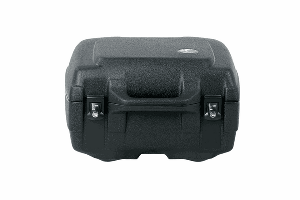 Watertight Hepco Becker Junior Series Top Case 40L with robust metal locks and ergonomic handle.