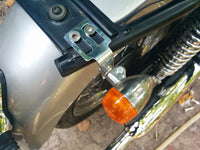 Triumph Bonneville Styling - Indicator Signal Brackets (Under Seat).
