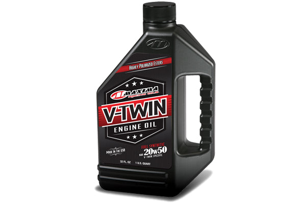 VTwin Oils :- 100% Synthetic (20W50).