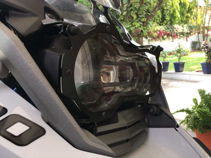 BMW R1200GSA Protection - Headlight Guard Foldable (Lexan Clear).