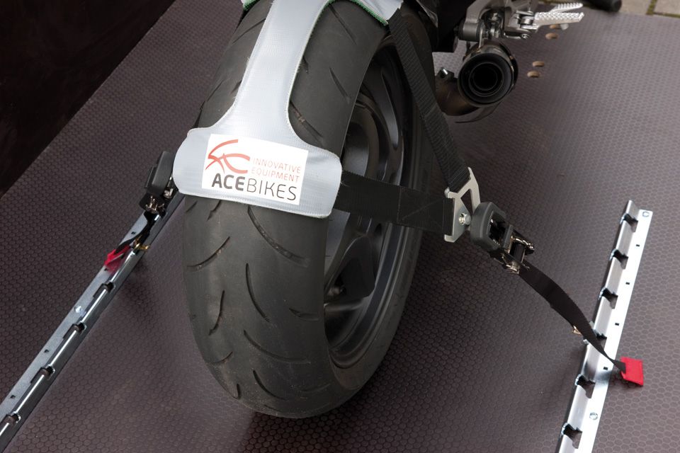 Motorcycle Transport - Tyre Fix Transport Lock.