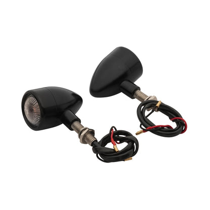 Billet Turn Indicator Signals - Aluminium / Black.