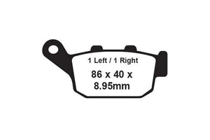 Brakes - FA496V Semi Sintered - EBC (Rear)