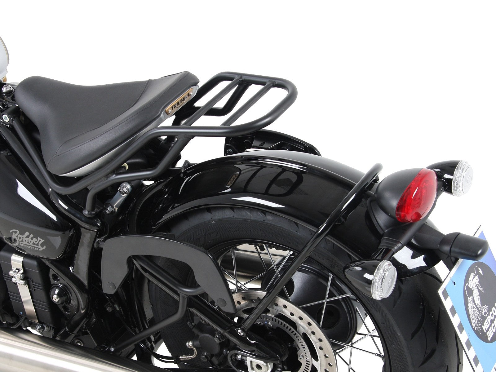 Triumph Bonneville Bobber Carrier - Sidecase Carrier 'C-Bow'.
