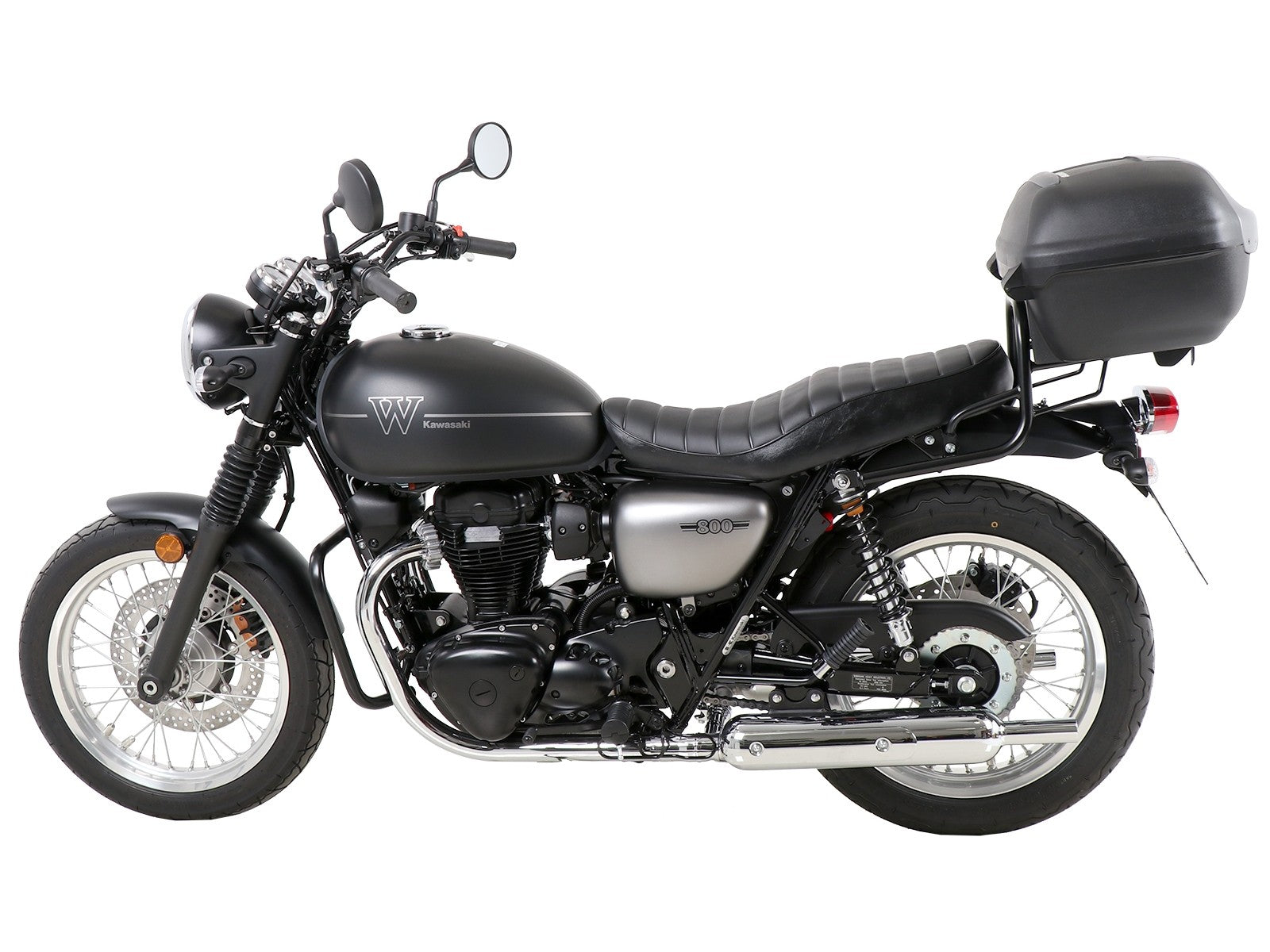 Kawasaki W800 Street/Cafe Carrier Topcase - Tubed Carrier.
