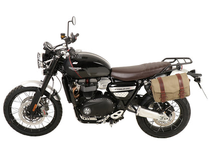 Triumph Scrambler 1200 XE  / XC Carrier - Sidecases 'C-Bow' (Left Side, Black).