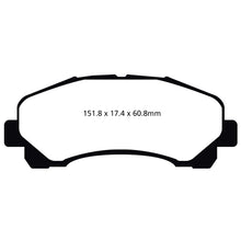 Isuzu Dmax Brake Pads - 6000 Series 'Greenstuff'.