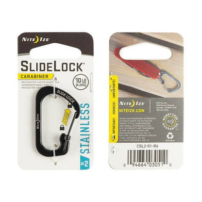 Carabiner with Slidelock (pcs) - Stainless Steel