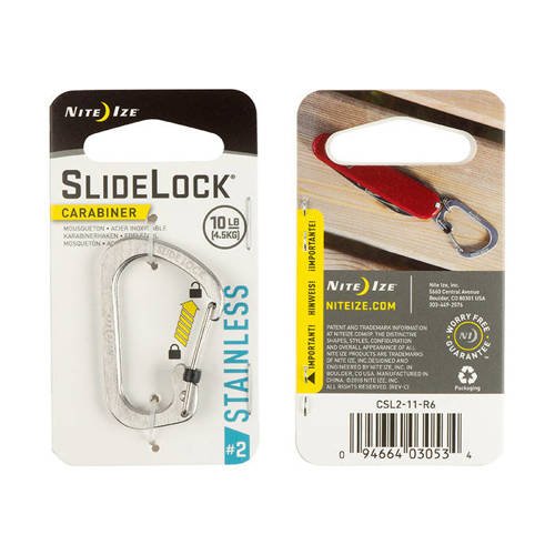 Carabiner with Slidelock (pcs) - Stainless Steel