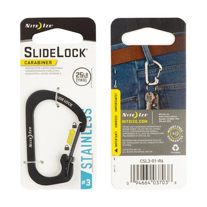 Carabiner with Slidelock (pcs) - Stainless Steel