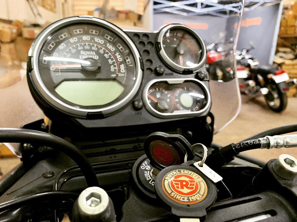 instrument cluster of RE Himalayan